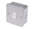 Wall Switch 1x ON-OFF Flush Mount 6A 240V Grey